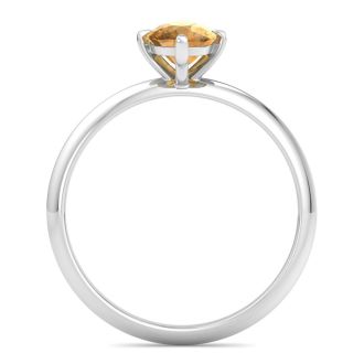 Citrine Ring: 1 Carat Citrine Ring