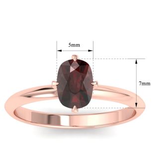 Garnet Ring: 1 Carat Garnet Ring