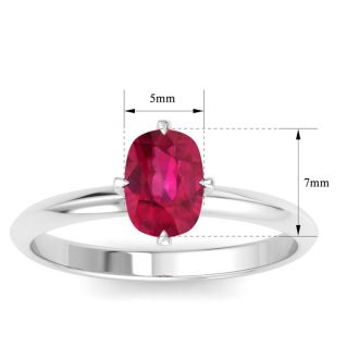 Ruby Ring: 1 Carat Ruby Ring