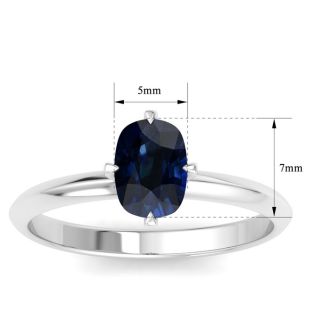 Sapphire Ring: 1 Carat Sapphire Ring