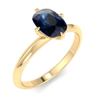 Sapphire Ring: 1 Carat Sapphire Ring