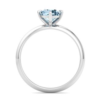 Aquamarine Ring: 1 Carat Aquamarine Ring