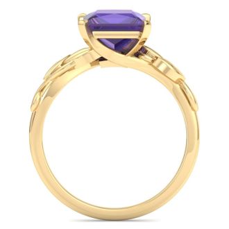 Amethyst Ring: 1 1/2 Carat Amethyst Ring