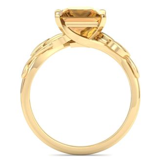 Citrine Ring: 1 1/2 Carat Citrine Ring
