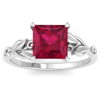 Ruby Ring: 1 1/2 Carat Ruby Ring