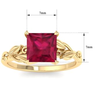 Ruby Ring: 1 1/2 Carat Ruby Ring
