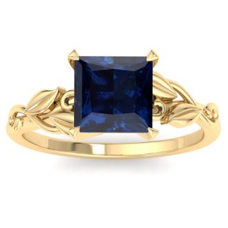 Sapphire Ring: 1 1/2 Carat Sapphire Ring