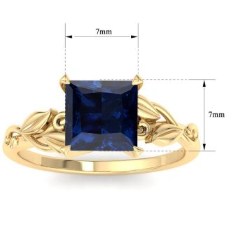 Sapphire Ring: 1 1/2 Carat Sapphire Ring