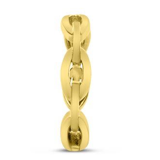 Yellow Gold Over Sterling Silver Chain Ear Cuff