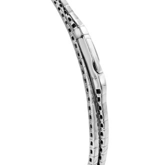 2 Carat Diamond Bangle Bracelet In 14K White Gold, 7 Inches