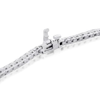 3 2/3 Carat Diamond Tennis Bracelet In 14 Karat White Gold, 8 1/2 Inches
