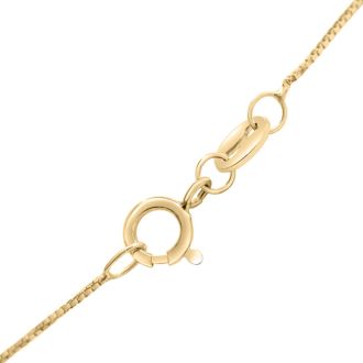 1 Carat Pear Shape Lab Grown Diamond Solitaire Necklace In 14K Yellow Gold