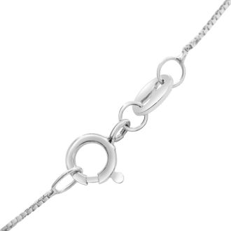 1 1/2 Carat Pear Shape Lab Grown Diamond Solitaire Necklace In 14K White Gold