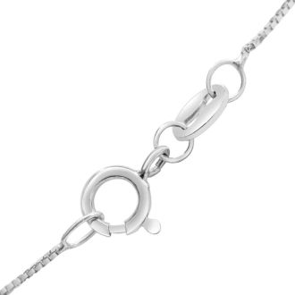 2 Carat Pear Shape Lab Grown Diamond Solitaire Necklace In 14K White Gold