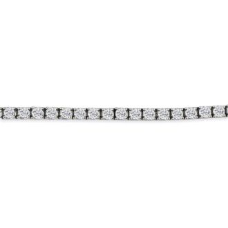 5 3/4 Carat Lab Grown Diamond Tennis Bracelet In 14 Karat White Gold, 8 Inches