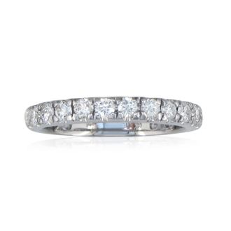 1ct Diamond Almost Eternity Band in 14k White Gold. Incredible Value On Natural, Earth-Mined Diamonds!