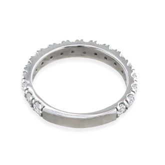 1ct Diamond Almost Eternity Band in 14k White Gold. Incredible Value On Natural, Earth-Mined Diamonds!