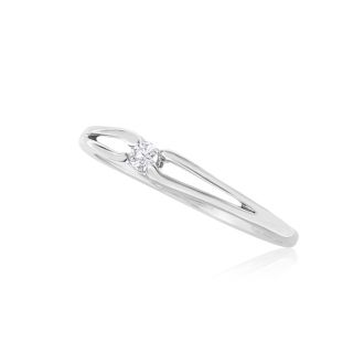 .07ct Diamond Promise Ring in Sterling Silver