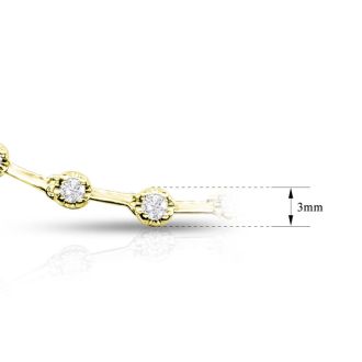 3.20 Carat Lab Grown Diamond Space Necklace In 14 Karat Yellow Gold, 17 Inches