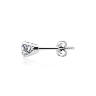 Lab Grown Diamond Earrings 1 1/2 Carat Diamond Stud Earrings In 14 Karat White Gold (H-I Color, SI1-SI2 Clarity)