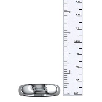 5mm Comfort Fit Titanium Wedding Band, Sizes  to 3.5-13.5, Personalize for Free.