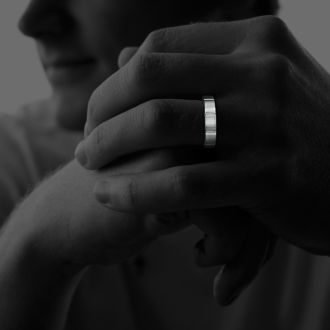 4mm Flat Comfort Fit Titanium Wedding Band
