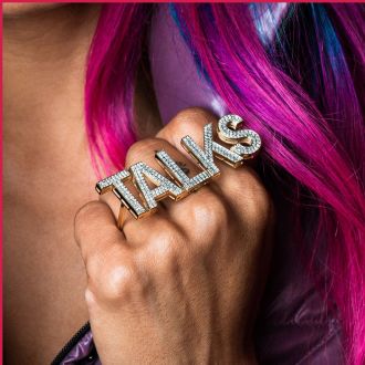 Mercedes Mone TALKS Palm Cuff Ring