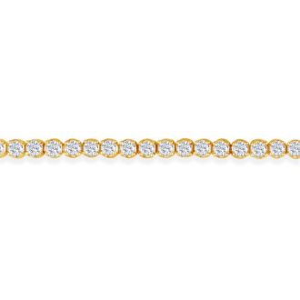 3 Carat Diamond Tennis Bracelet In 14 Karat Yellow Gold