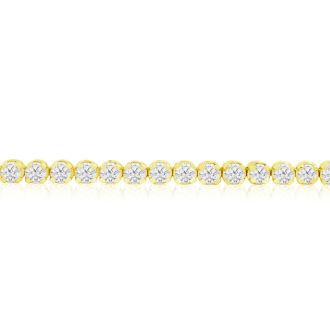 5 Carat Diamond Tennis Bracelet In 14 Karat Yellow Gold