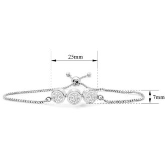Moissanite bolo bracelet sale