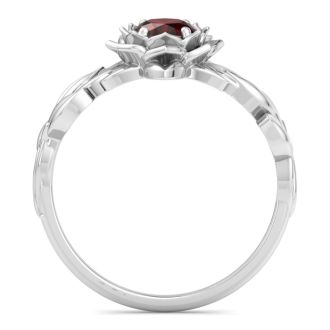 Garnet Ring: 1 Carat Garnet Ring