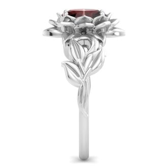 Garnet Ring: 1 Carat Garnet Ring