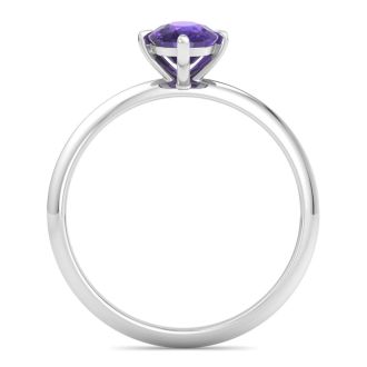 Amethyst Ring: 1 Carat Amethyst Ring