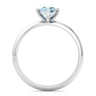 Aquamarine Ring: 1 Carat Aquamarine Ring