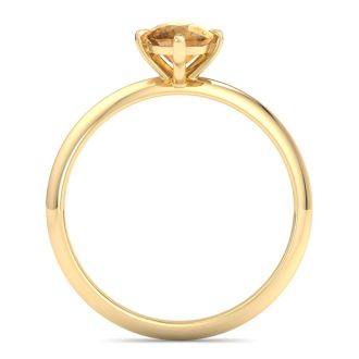Citrine Ring: 1 Carat Citrine Ring