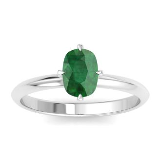 Emerald Ring: 1 Carat Emerald Ring