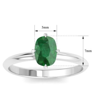 Emerald Ring: 1 Carat Emerald Ring