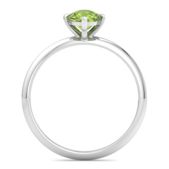 Peridot Ring: 1 Carat Peridot Ring