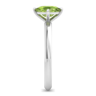 Peridot Ring: 1 Carat Peridot Ring