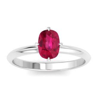 Ruby Ring: 1 Carat Ruby Ring