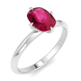 Ruby Ring: 1 Carat Ruby Ring