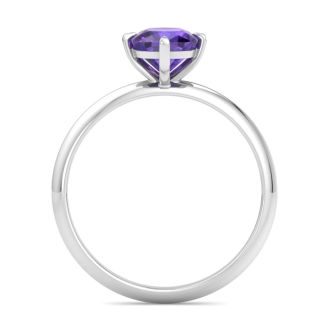 Amethyst Ring: 1 Carat Amethyst Ring