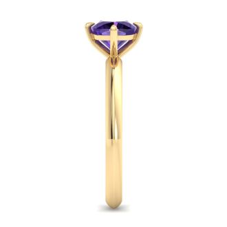 Amethyst Ring: 1 Carat Amethyst Ring