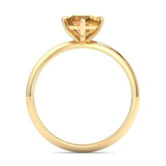 Citrine Ring: 1 Carat Citrine Ring