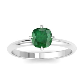 Emerald Ring: 1 Carat Emerald Ring