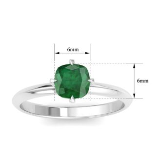 Emerald Ring: 1 Carat Emerald Ring