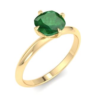 Emerald Ring: 1 Carat Emerald Ring