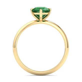 Emerald Ring: 1 Carat Emerald Ring