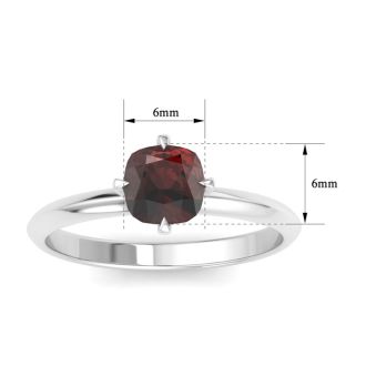 Garnet Ring: 1 Carat Garnet Ring