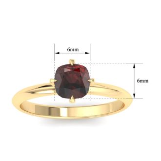 Garnet Ring: 1 Carat Garnet Ring